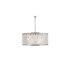 Madison 10 light polished Nickel Chandelier Clear Royal Cut Crystal