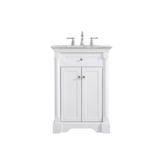 24 inch Single bathroom vanity in  White