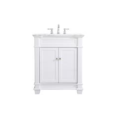 30 inch Single Bathroom Vanity set in White