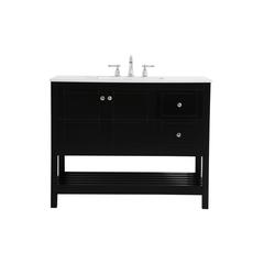 42 inch Single Bathroom Vanity in Black