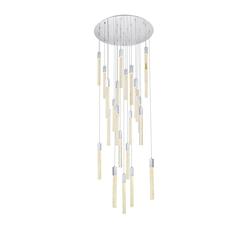 Weston 25 lights pendant in chrome