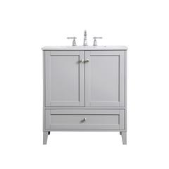 30 inch Single Bathroom Vanity in Grey