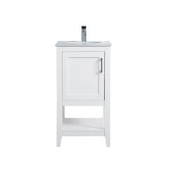 18 inch Single Bathroom Vanity in White