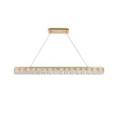 Valetta 48 inch LED linear pendant in gold