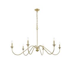Rohan 54 inch chandelier in Brass