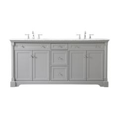 72 inch double bathroom vanity in Grey