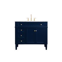 40 inch Single bathroom vanity in blue