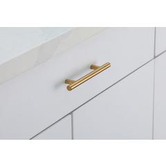 Quinn 4" Center to Center Brass Bar Pull Multipack (set of 10)