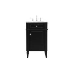 21 inch Single bathroom vanity in black