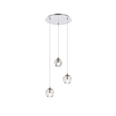Eren 3 lights Chrome pendant