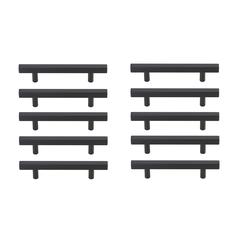 Dior 4" Center to Center Matte Black Bar Pull Multipack (set of 10)