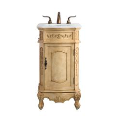 24 inch Single Bathroom vanity in Antique Beige