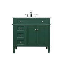 36 inch Single bathroom vanity in green
