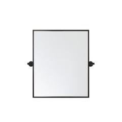 Rectangle Pivot Mirror 24X20 Inch In Black