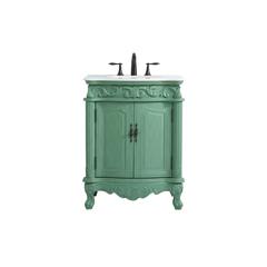 27 inch Single Bathroom vanity in vintage mint