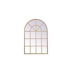 Metal frame rectangle mirror 14x28 inch in Brass