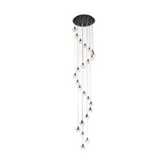 Eren 24 lights black pendant
