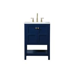 24 inch Single bathroom vanity in blue