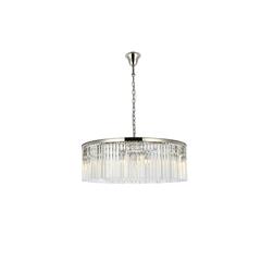 Sydney 10 light polished nickel Chandelier Clear Royal Cut Crystal