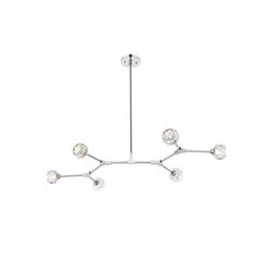 Zayne 6 Light Pendant in Chrome