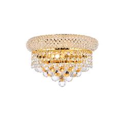 Primo 2 light Gold Wall Sconce Clear Royal Cut Crystal