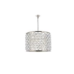 Madison 8 light polished nickel Chandelier Clear Royal Cut Crystal