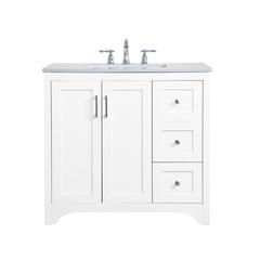 36 inch Single Bathroom Vanity in White