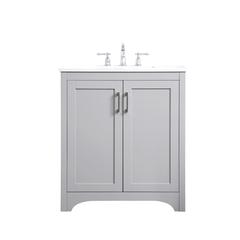 30 inch Single Bathroom Vanity in Grey