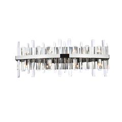 Serena 30 inch crystal bath sconce in chrome