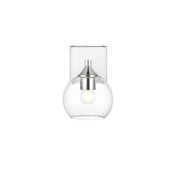 Foster 1 light Chrome and Clear Bath Sconce