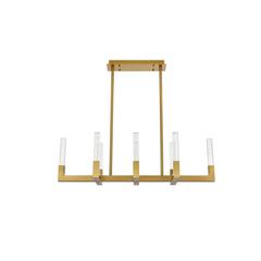 Noemi 42 inch Adjustable LED Pendant in Satin Gold