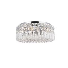 Maxime 4 light Chrome Flush Mount Clear Royal Cut Crystal