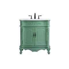32 inch Single Bathroom vanity in vintage mint