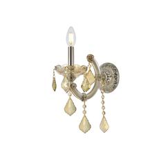 Maria Theresa 1 light Golden Teak Wall Sconce Golden Teak