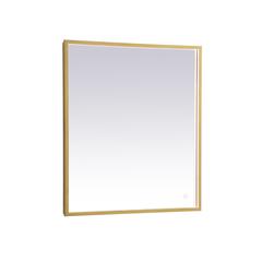 Pier 27x30 inch LED mirror with adjustable color temperature