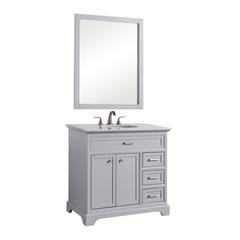 36 In. Single Bathroom Vanity Set In Light Grey