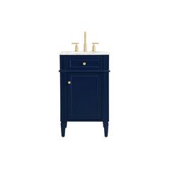 21 inch Single bathroom vanity in blue