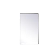 Metal mirror medicine cabinet 17 inch x 28 inch in Black