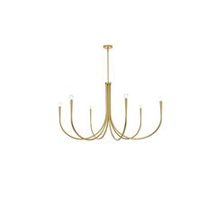 Layne 55 inch chandelier in Brass