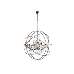 Geneva 18 light Dark Bronze Chandelier Clear Royal Cut crystal