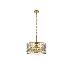 Kennedy 16.5 inch pendant in brass