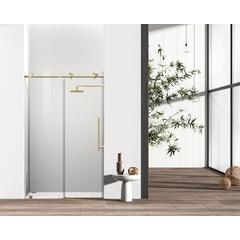 Frameless shower door 48 x 76 Brushed Gold