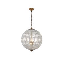 Olivia 5 light French Gold Chandelier Clear Royal Cut Crystal