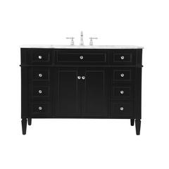 48 inch Single bathroom vanity in Black