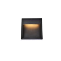 Raine Integrated LED wall sconce in black