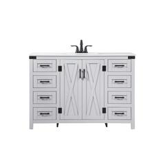 48 inch Single bathroom vanity in grey
