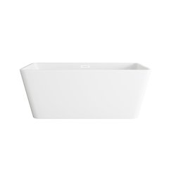 59 inch Bathtub in Glossy White with Polished White Trim