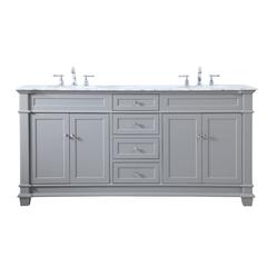 72 inch Double Bathroom Vanity set in Grey