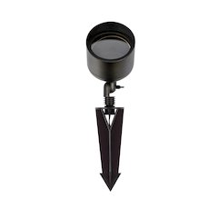 Outdoor 12V Cast Brass wide spot light 4.75 inch x 8 inch in Dark Bronze