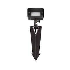 Outdoor 12V Cast Brass flood light 2 inch L x 4 inch W x 6 inch H in Dark Bronze